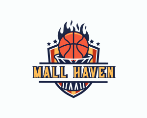 Basketball Tournament Shield logo design