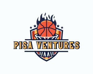 Basketball Tournament Shield logo design