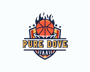 Basketball Tournament Shield logo design