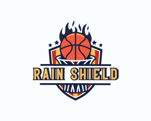 Basketball Tournament Shield logo design