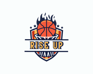 Basketball Tournament Shield logo design