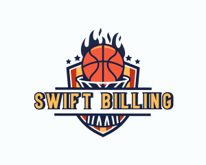 Basketball Tournament Shield logo design