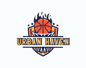 Basketball Tournament Shield logo design