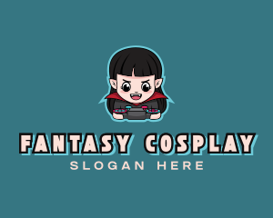 Cosplay - Vampire Gaming Mascot logo design