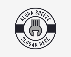 Mechanic Wrench Spanner Tool logo design