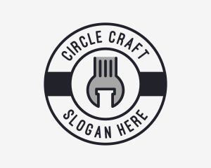 Mechanic Wrench Spanner Tool logo design