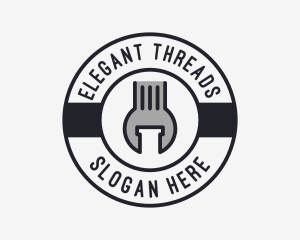 Mechanic Wrench Spanner Tool logo design