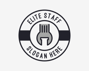 Mechanic Wrench Spanner Tool logo design