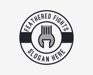 Mechanic Wrench Spanner Tool logo design