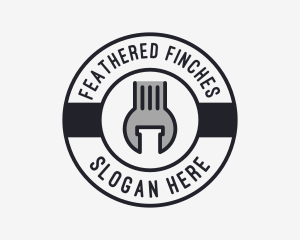 Mechanic Wrench Spanner Tool logo design