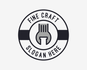 Mechanic Wrench Spanner Tool logo design