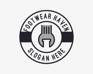 Mechanic Wrench Spanner Tool logo design