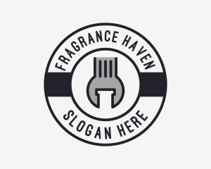 Mechanic Wrench Spanner Tool logo design