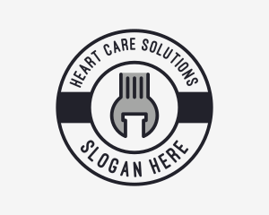 Mechanic Wrench Spanner Tool logo design