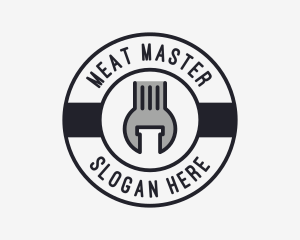 Mechanic Wrench Spanner Tool logo design