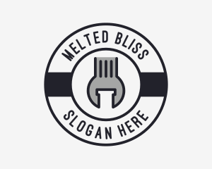 Mechanic Wrench Spanner Tool logo design