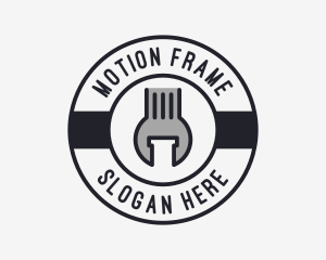 Mechanic Wrench Spanner Tool logo design