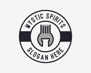 Mechanic Wrench Spanner Tool logo design