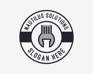 Mechanic Wrench Spanner Tool logo design