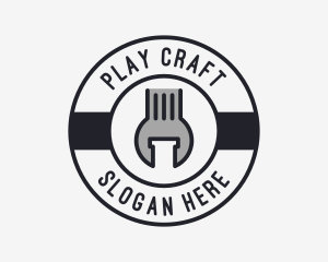 Mechanic Wrench Spanner Tool logo design