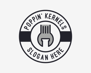 Mechanic Wrench Spanner Tool logo design