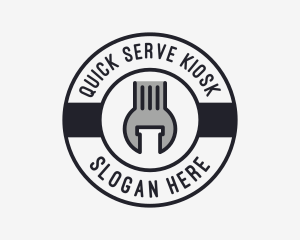 Mechanic Wrench Spanner Tool logo design