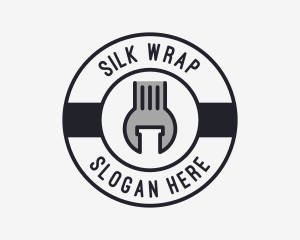 Mechanic Wrench Spanner Tool logo design