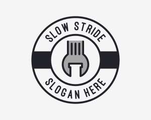 Mechanic Wrench Spanner Tool logo design