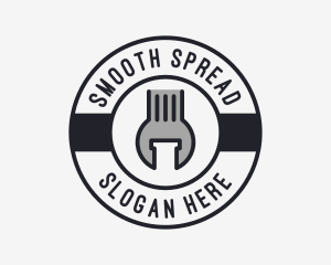 Mechanic Wrench Spanner Tool logo design