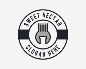 Mechanic Wrench Spanner Tool logo design