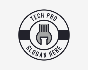 Tool - Mechanic Wrench Spanner Tool logo design