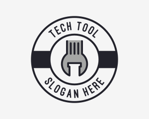 Tool - Mechanic Wrench Spanner Tool logo design
