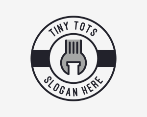 Mechanic Wrench Spanner Tool logo design