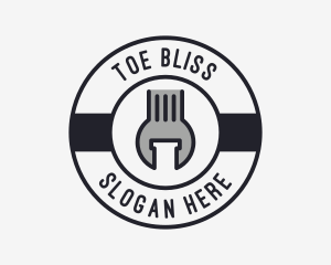 Mechanic Wrench Spanner Tool logo design