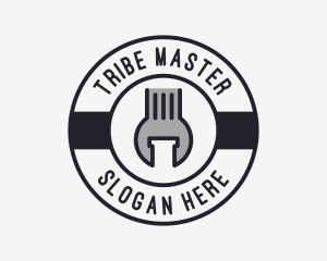 Mechanic Wrench Spanner Tool logo design