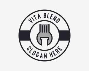 Mechanic Wrench Spanner Tool logo design