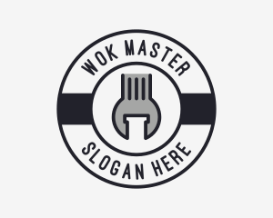 Mechanic Wrench Spanner Tool logo design