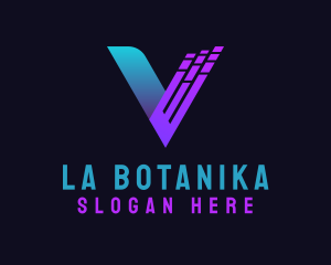Internet - Startup Tech Digital Letter V logo design