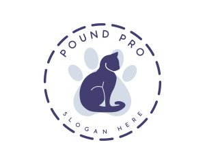 Cat Paw Veterinary logo design