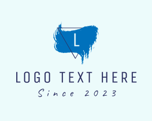 Modern - Triangle Paint Wave logo design