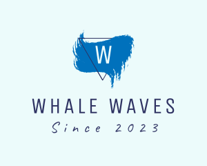 Triangle Paint Wave logo design