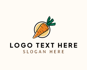 Grocery - Carrot Vegetable Produce logo design