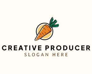 Carrot Vegetable Produce logo design