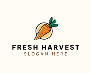 Produce - Carrot Vegetable Produce logo design