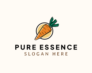 Ingredient - Carrot Vegetable Produce logo design