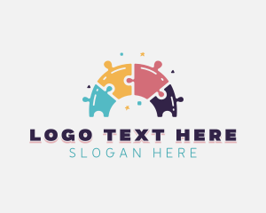 Rainbow - Jigsaw Puzzle Rainbow logo design