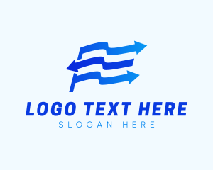 Shipment - Flag Arrow Logistics logo design