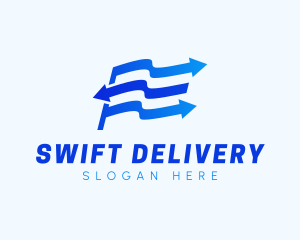 Flag Arrow Logistics logo design