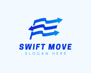 Move - Flag Arrow Logistics logo design