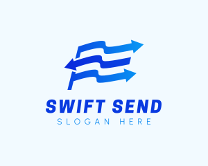 Send - Flag Arrow Logistics logo design